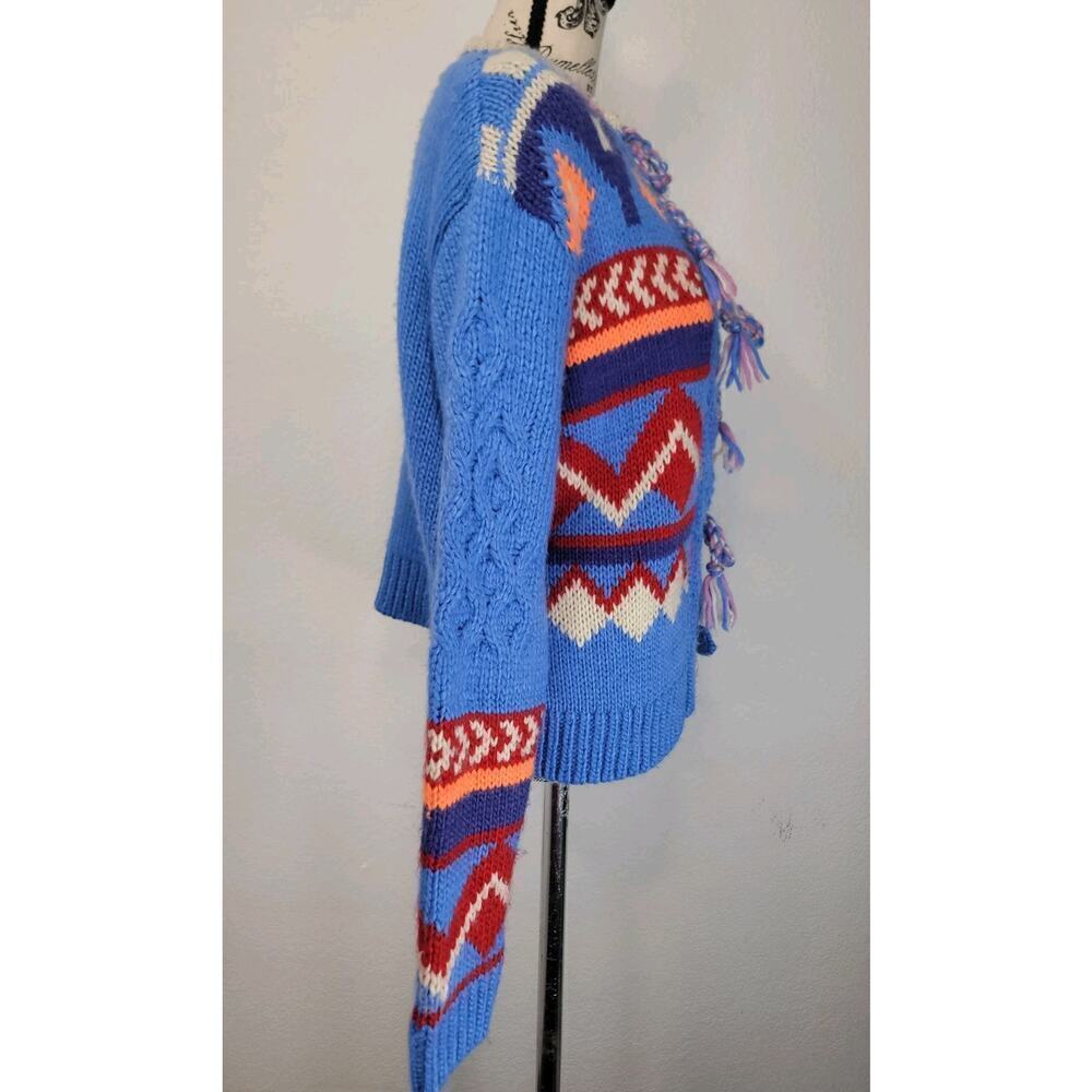 Kimchi Blue Perri Cardigan XS Vintage Inspo geo intarsia Glam Boho Indie Sleaze - Picture 7 of 13